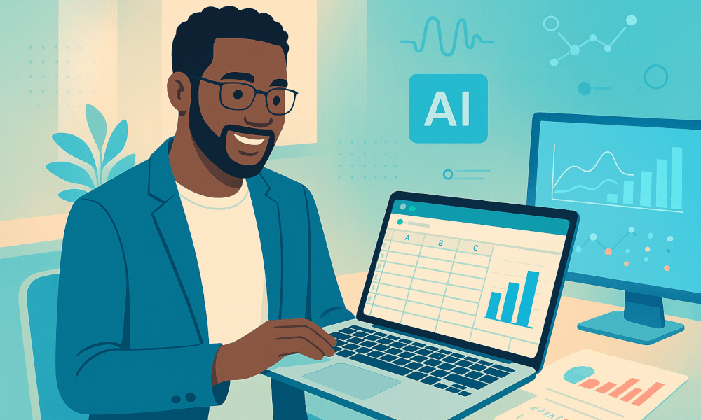 Comparatif visuel des alternatives ChatGPT et options pour télécharger Excel gratuitement : icônes Google Sheets, LibreOffice Calc, OpenOffice, Bing Chat, Bard et plugins IA pour automatiser et analyser des tableaux